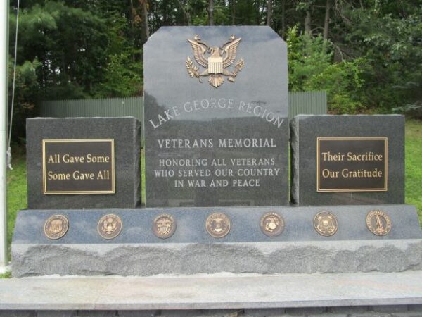 LAKE GEORGE REGION VETERANS MEMORIAL CLOSE-UP