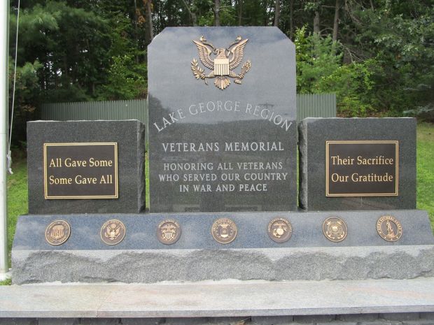 LAKE GEORGE REGION VETERANS MEMORIAL CLOSE-UP