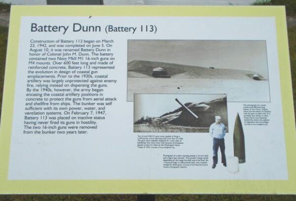 BATTERY DUNN (BATTERY 113) MEMORIAL PANEL