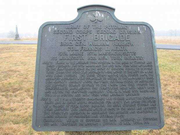 FIRST BRIGADE SECOND DIVISION SECOND CORPS WAR MEMORIAL