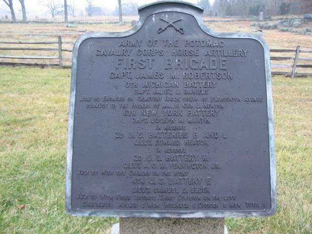 FIRST BRIGADE HORSE ARTILLERY CAVALRY CORPS WAR MEMORIAL
