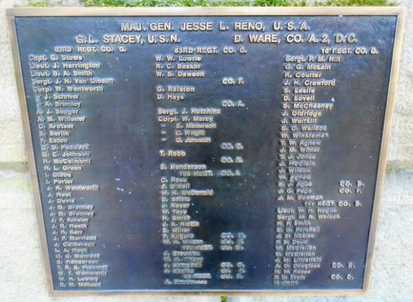 VENANGO COUNTY CIVIL WAR MONUMENT PLAQUE E