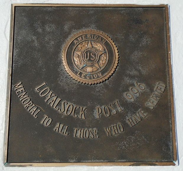LOYALSOCK POST 996 VETERANS MEMORIAL PLAQUE
