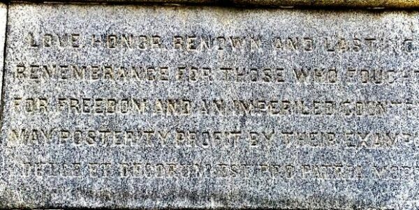 POTTSVILLE CIVIL WAR MONUMENT STONE