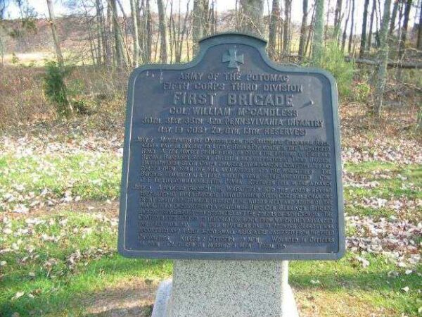 FIRST BRIGADE THIRD DIVISION FIFTH CORPS WAR MEMORIAL