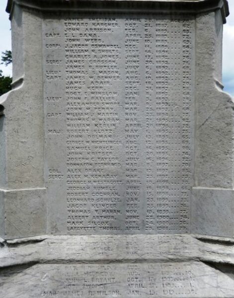 PHILADELPHIA NATIONAL CEMETERY MEXICAN WAR MONUMENT STONE D