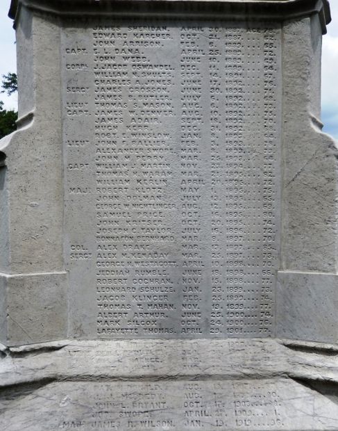 PHILADELPHIA NATIONAL CEMETERY MEXICAN WAR MONUMENT STONE D