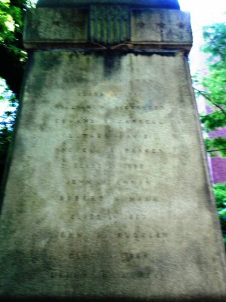 LAFAYETTE COLLEGE ALUMNI CIVIL WAR MEMORIAL STONE C