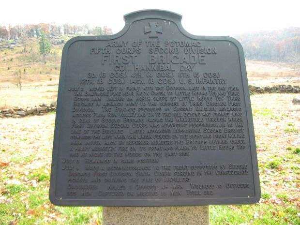 FIRST BRIGADE SECOND DIVISION FIFTH CORPS WAR MEMORIAL