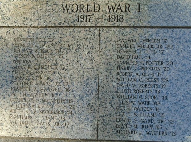 ALUMNI MEMORIAL PLAZA STONE D