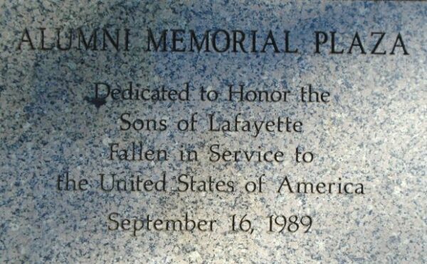 ALUMNI MEMORIAL PLAZA STONE A