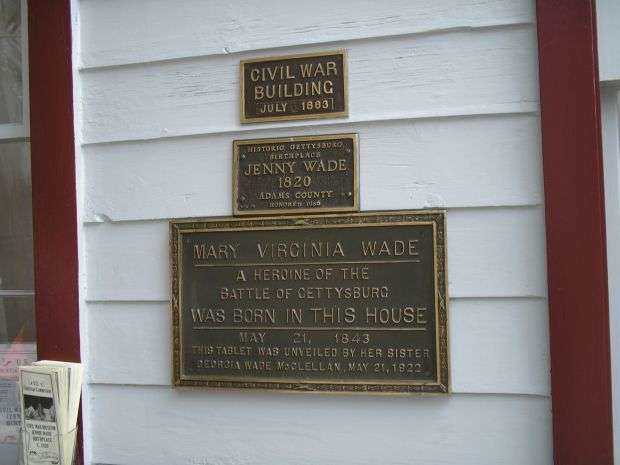 MARY VIRGINIA WADE MEMORIAL PLAQUE