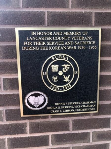 LANCASTER COUNTY KOREAN WAR VETERANS MEMORIAL