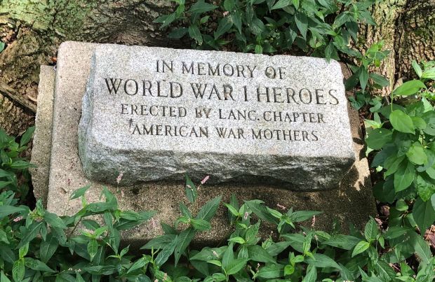 LANCASTER WORLD WAR I HEROES MEMORIAL TREE STONE