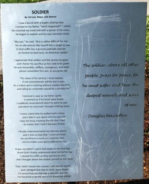 EPHRATA’S VETERANS’ PLAZA MEMORIAL PLAQUE C