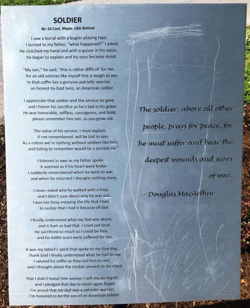 EPHRATA’S VETERANS’ PLAZA MEMORIAL PLAQUE C