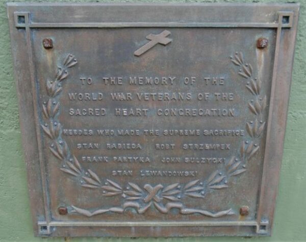 SACRED HEART WORLD WARS SUPREME SACRIFICE MEMORIAL CANNON PLAQUE A