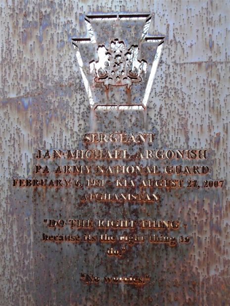 SCRANTON IRAQ WAR AND AFGHANISTAN WAR MEMORIAL PLAQUE G