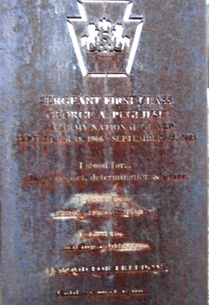 SCRANTON IRAQ WAR AND AFGHANISTAN WAR MEMORIAL PLAQUE B