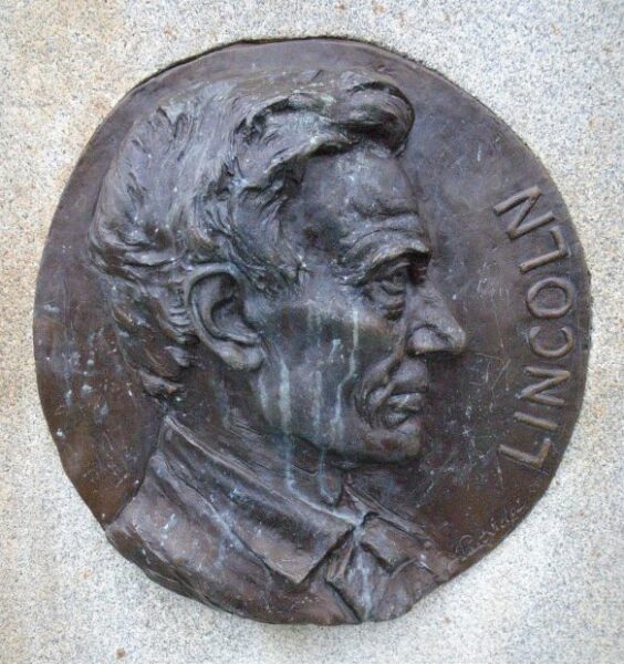 CITY OF SCRANTON ABRAHAM LINCOLN WAR MEMORIAL PLAQUE B