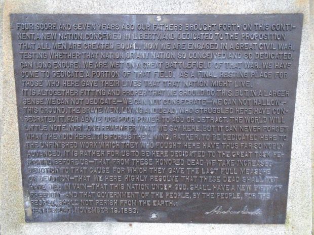 CITY OF SCRANTON ABRAHAM LINCOLN WAR MEMORIAL PLAQUE A