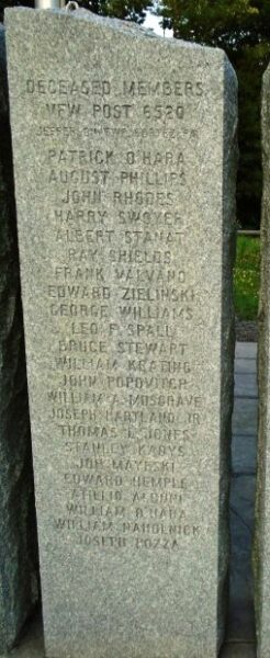 THOMAS A. SNOOK VFW POST 6520 MEMORIAL STONE D