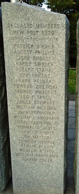 THOMAS A. SNOOK VFW POST 6520 MEMORIAL STONE D