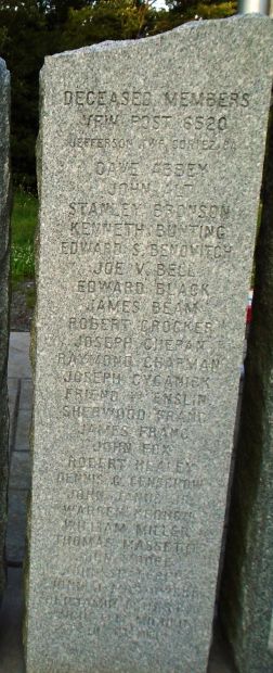 THOMAS A. SNOOK VFW POST 6520 MEMORIAL STONE C