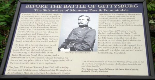 BEFORE THE BATTLE OF GETTYSBURG MEMORIAL PANEL