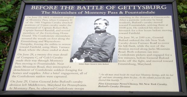 BEFORE THE BATTLE OF GETTYSBURG MEMORIAL PANEL