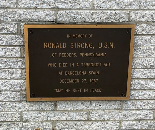 ROBERT STRONG, U.S.N. MEMORIAL PLAQUE