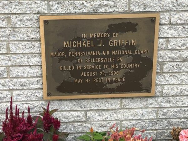 MICHAEL J. GRIFFIN MEMORIAL PLAQUE