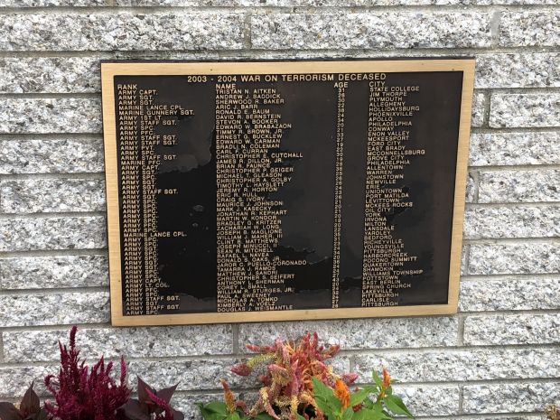 2003-2004 WAR ON TERRORISM DECEASED MEMORIAL PLAQUE