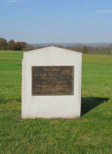 IN MEMORY OF THE ARMY OF THE POTOMAC WAR MEMORIAL WEST