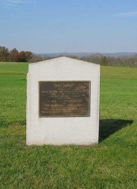 IN MEMORY OF THE ARMY OF THE POTOMAC WAR MEMORIAL WEST