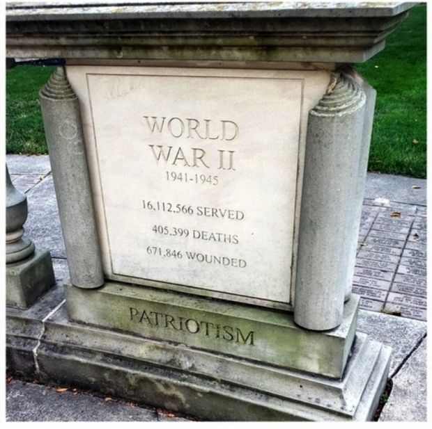ELYRIA WAR MEMORIAL STONE H