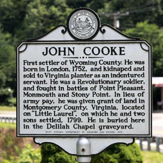 JOHN COOK REVOLUTIONARY WAR SOLDIER MEMORIAL MARKER