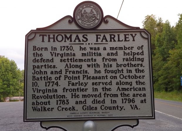 THOMAS FARLEY REVOLUTIONARY WAR SOLDIER MEMORIAL MARKER