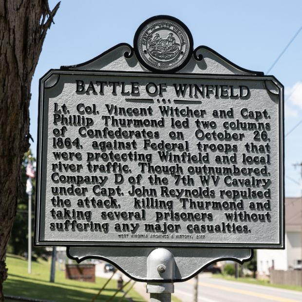 BATTLE OF WINFIELD WAR MEMORIAL MARKER