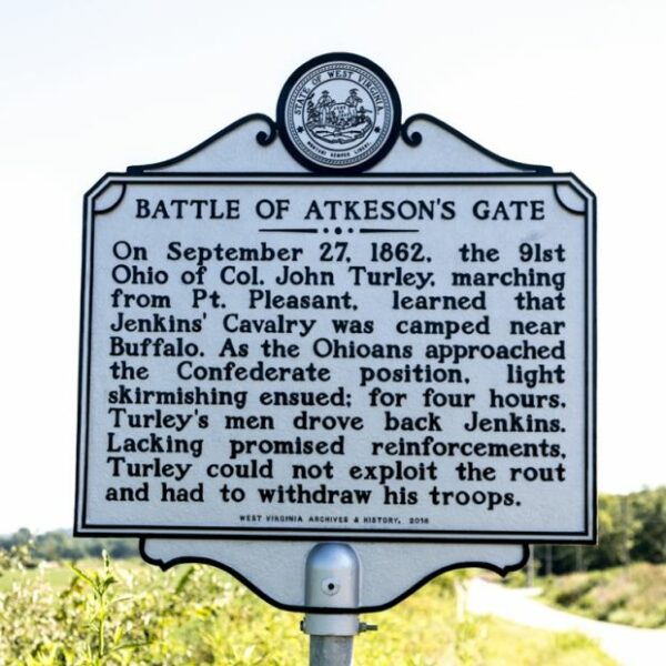 BATTLE OF ATKESON’S GATE WAR MEMORIAL MARKER