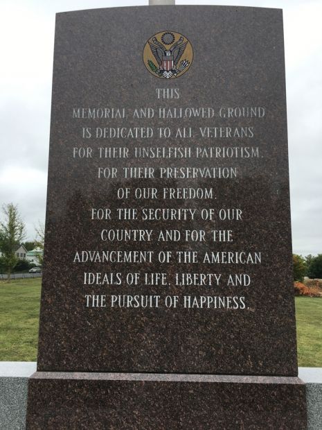 MT. HEBRON CEMETERY VETERANS MEMORIAL DEDICATION STONE