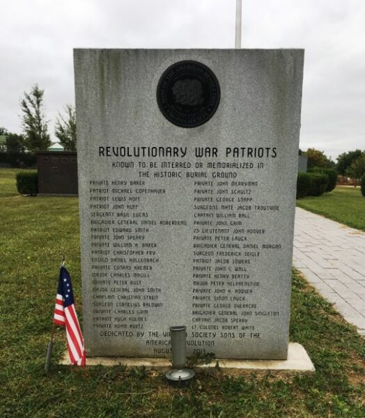 SONS OF THE AMERICAN REVOLUTION WAR MEMORIAL