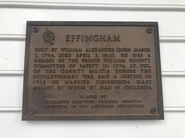 EFFINGHAM REVOLUTIONARY WAR SOLDIER MEMORIAL PLAQUE