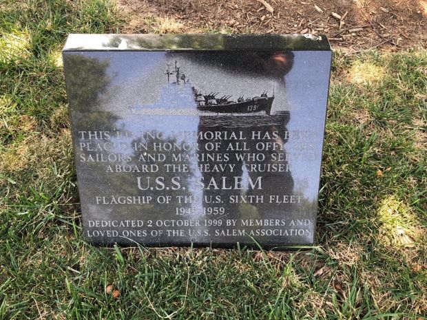 U.S.S. SALEM WAR MEMORIAL TREE TABLET