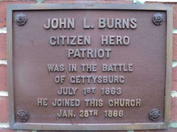 JOHN L. BURNS WAR MEMORIAL PLAQUE