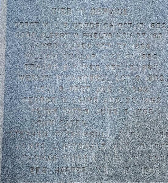 BRANDON CIVIL WAR MEMORIAL STONE D