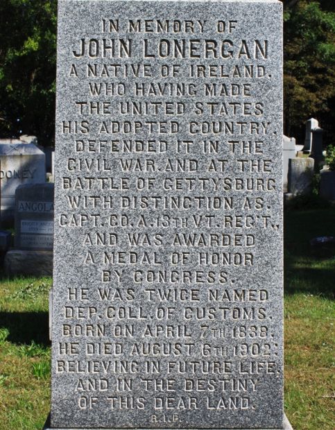 JOHN LONERGAN MEDAL OF HONOR MEMORIAL NARRATIVE STONE