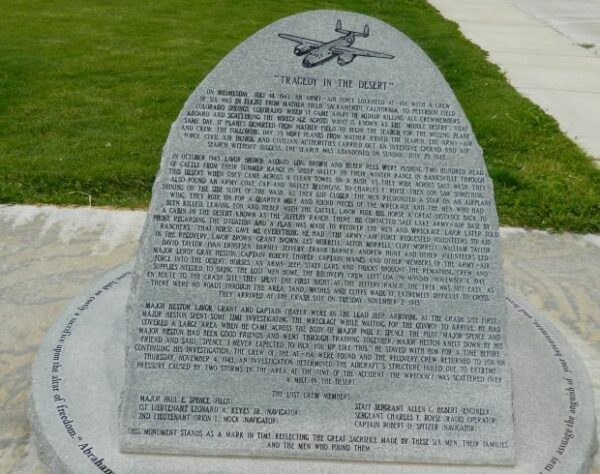 “TRAGEDY IN THE DESERT” WAR MEMORIAL