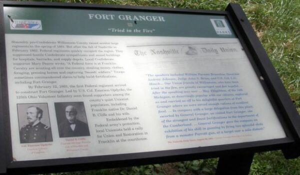FORT GRANGER TRIED IN THE FIRE MEMORIAL PANEL;