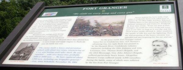 FORT GRANGER WE COULD SEE EVERY TROOP MEMORIAL PANEL